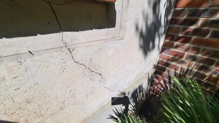 Expertise fissure oblique tassement différentiel Aube 10