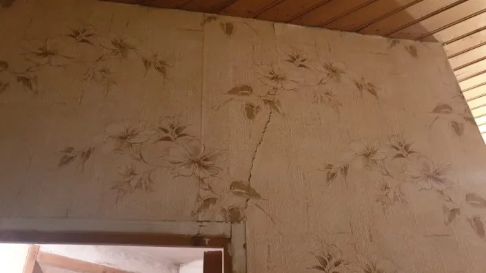 Fissure mur intérieur