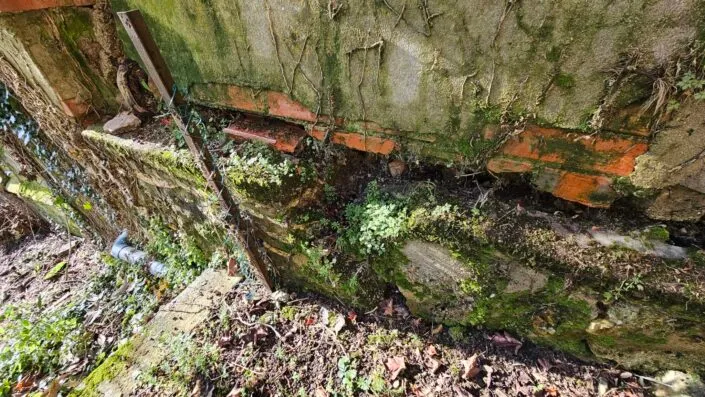 types de fissures crevasse horizontale sur mur extérieur